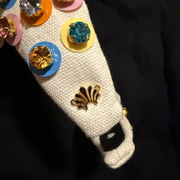 NWOT LELE SADOUGHI TAFFY RAINBOW GUMBALL CRYSTAL PAILLETTE SLIM KNOTTED HEADBAND main image 4